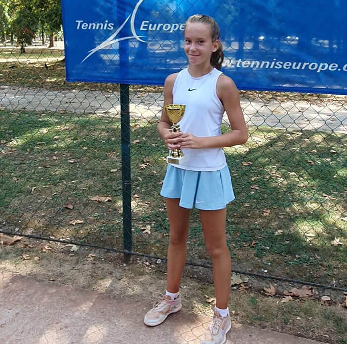 Marija Djukic 1st place TE U14 in Macedonia