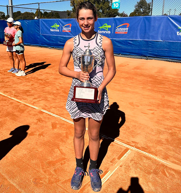 Ana Maric won U12 Australian Clay Court Championship